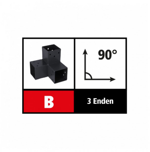 71mm-Suki Steckverbinder Ecke 90 Grad, 3 Enden