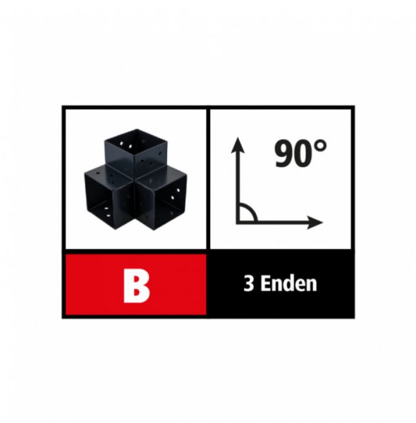 91mm-Suki Steckverbinder Ecke 90 Grad, 3 Enden